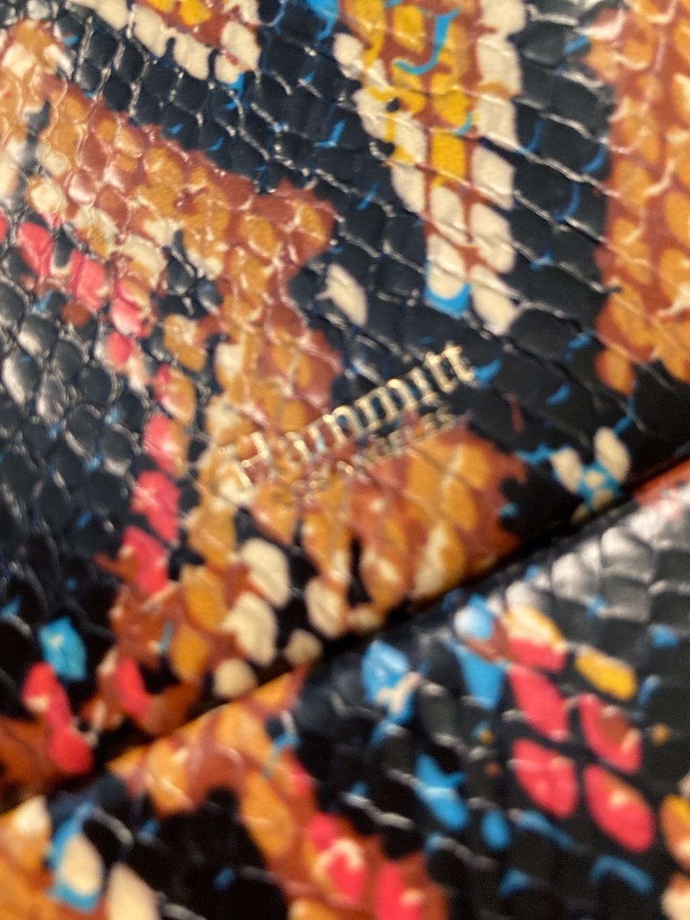 Hammitt Mini Leather Backpack in Bold Snakeskin Print - Picture 4 of 9